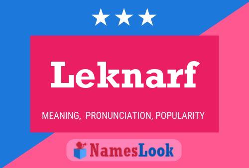 ملصق اسم Leknarf