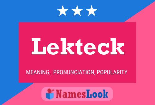 ملصق اسم Lekteck