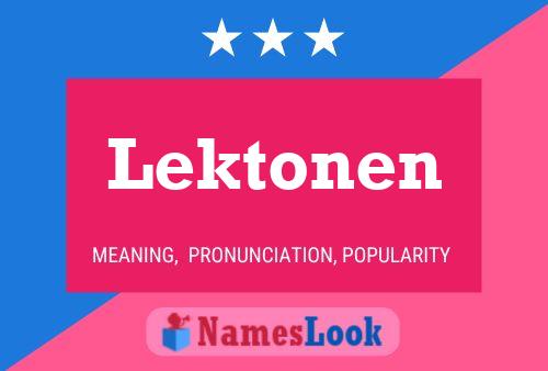 ملصق اسم Lektonen