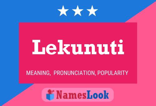 ملصق اسم Lekunuti