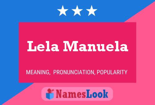 ملصق اسم Lela Manuela