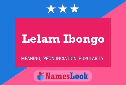 ملصق اسم Lelam Ibongo