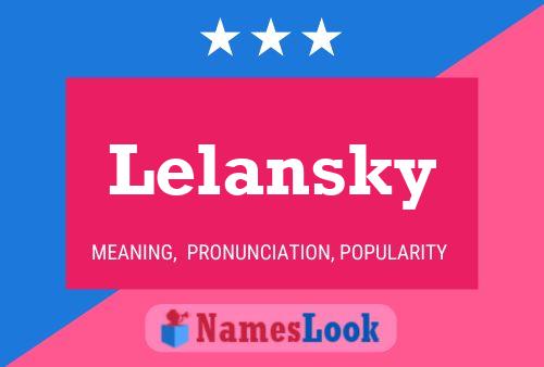 ملصق اسم Lelansky