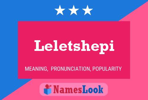 ملصق اسم Leletshepi