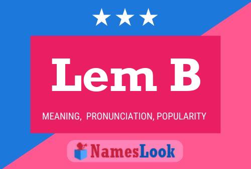 ملصق اسم Lem B