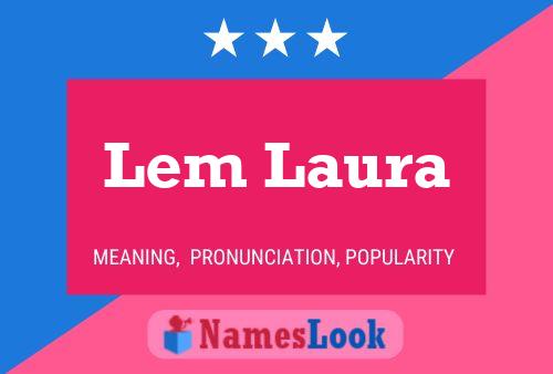 ملصق اسم Lem Laura