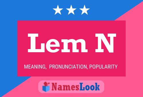 ملصق اسم Lem N