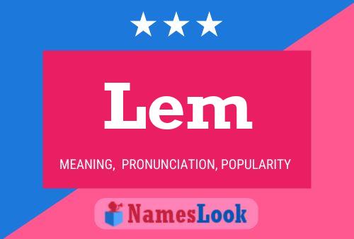 ملصق اسم Lem