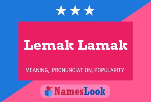 ملصق اسم Lemak Lamak