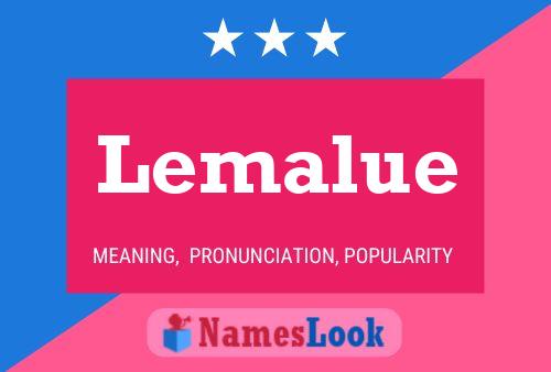 ملصق اسم Lemalue