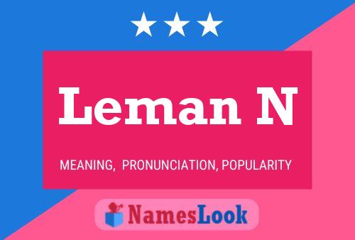 ملصق اسم Leman N