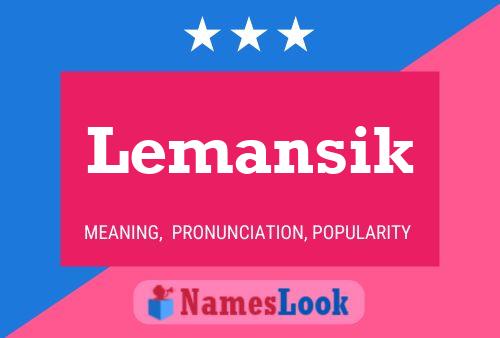 ملصق اسم Lemansik