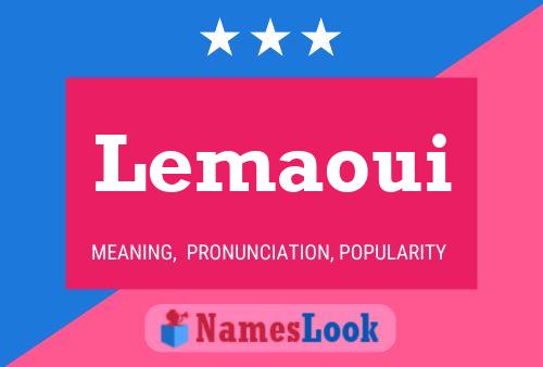 ملصق اسم Lemaoui