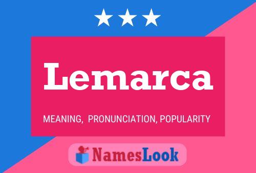 ملصق اسم Lemarca