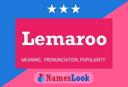 ملصق اسم Lemaroo