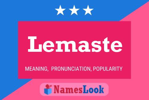 ملصق اسم Lemaste