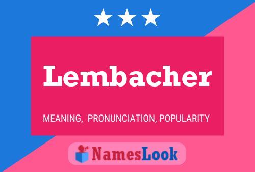 ملصق اسم Lembacher