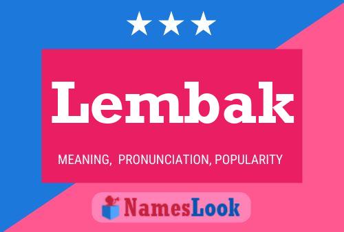 ملصق اسم Lembak