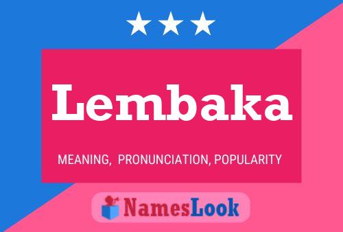 ملصق اسم Lembaka