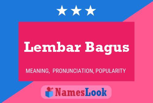 ملصق اسم Lembar Bagus