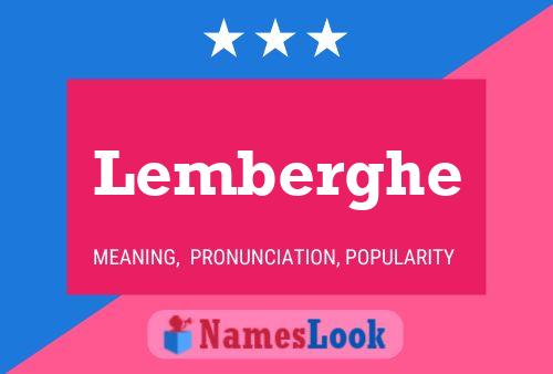 ملصق اسم Lemberghe