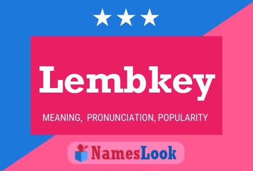 ملصق اسم Lembkey