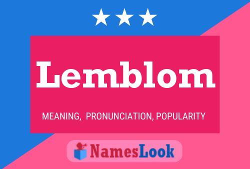 ملصق اسم Lemblom