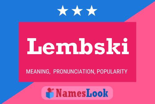 ملصق اسم Lembski