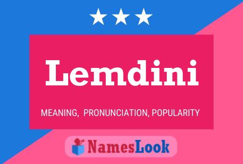 ملصق اسم Lemdini