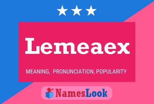 ملصق اسم Lemeaex