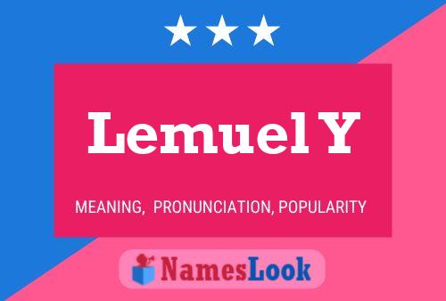 ملصق اسم Lemuel Y