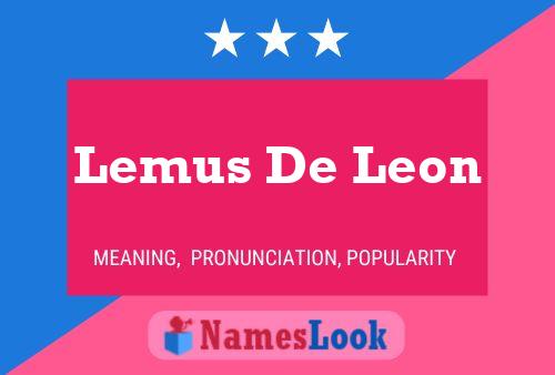 ملصق اسم Lemus De Leon