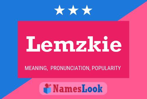 ملصق اسم Lemzkie