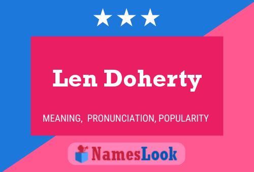 ملصق اسم Len Doherty