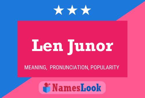 ملصق اسم Len Junor