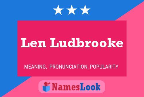 ملصق اسم Len Ludbrooke