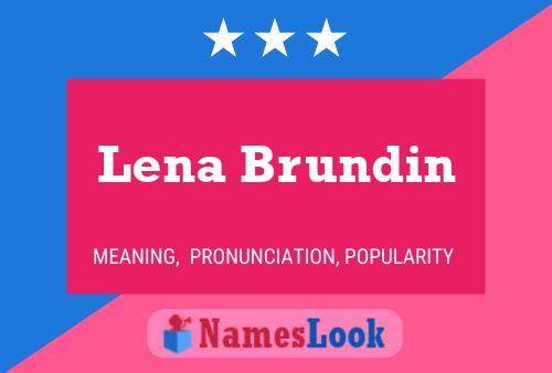 ملصق اسم Lena Brundin