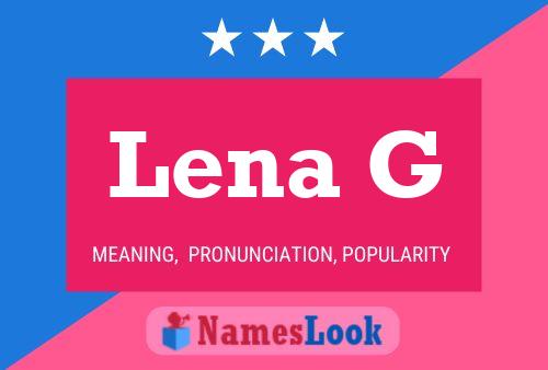 ملصق اسم Lena G