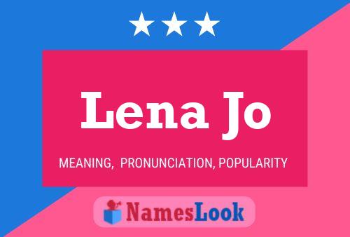 ملصق اسم Lena Jo