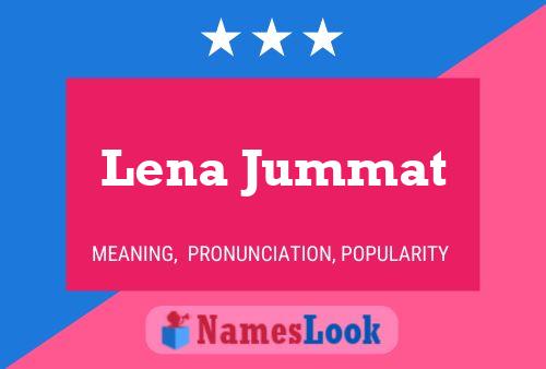 ملصق اسم Lena Jummat