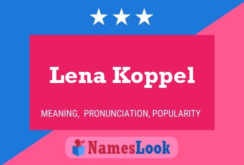 ملصق اسم Lena Koppel