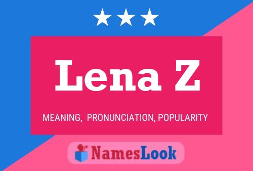 ملصق اسم Lena Z