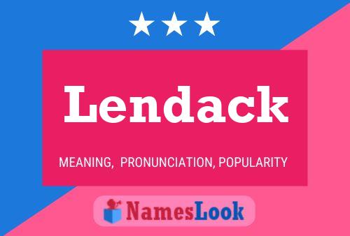 ملصق اسم Lendack