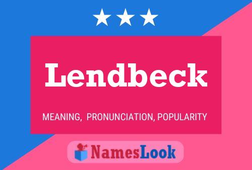 ملصق اسم Lendbeck