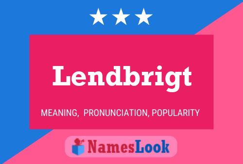 ملصق اسم Lendbrigt