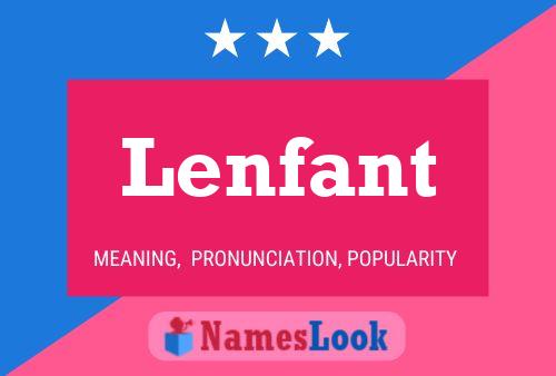 ملصق اسم Lenfant