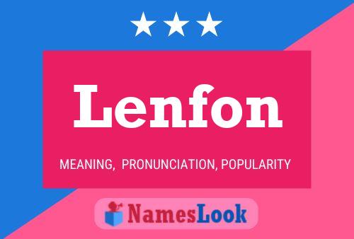 ملصق اسم Lenfon