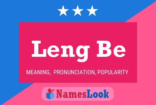 ملصق اسم Leng Be