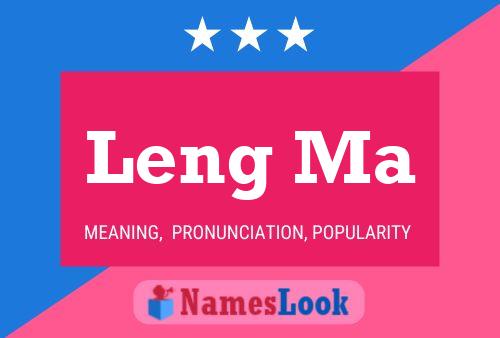 ملصق اسم Leng Ma