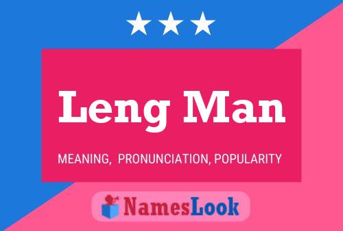 ملصق اسم Leng Man